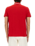 RED COTTON POLO SHIRTS Valentino