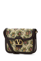 EMBROIDERED JACQUARD 9TO5 CROSSBODY BAG Valentino Garavani