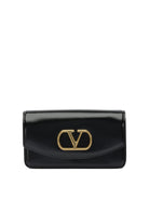 BLACK LEATHER CROSSBODY BAG Valentino Garavani BLACK U