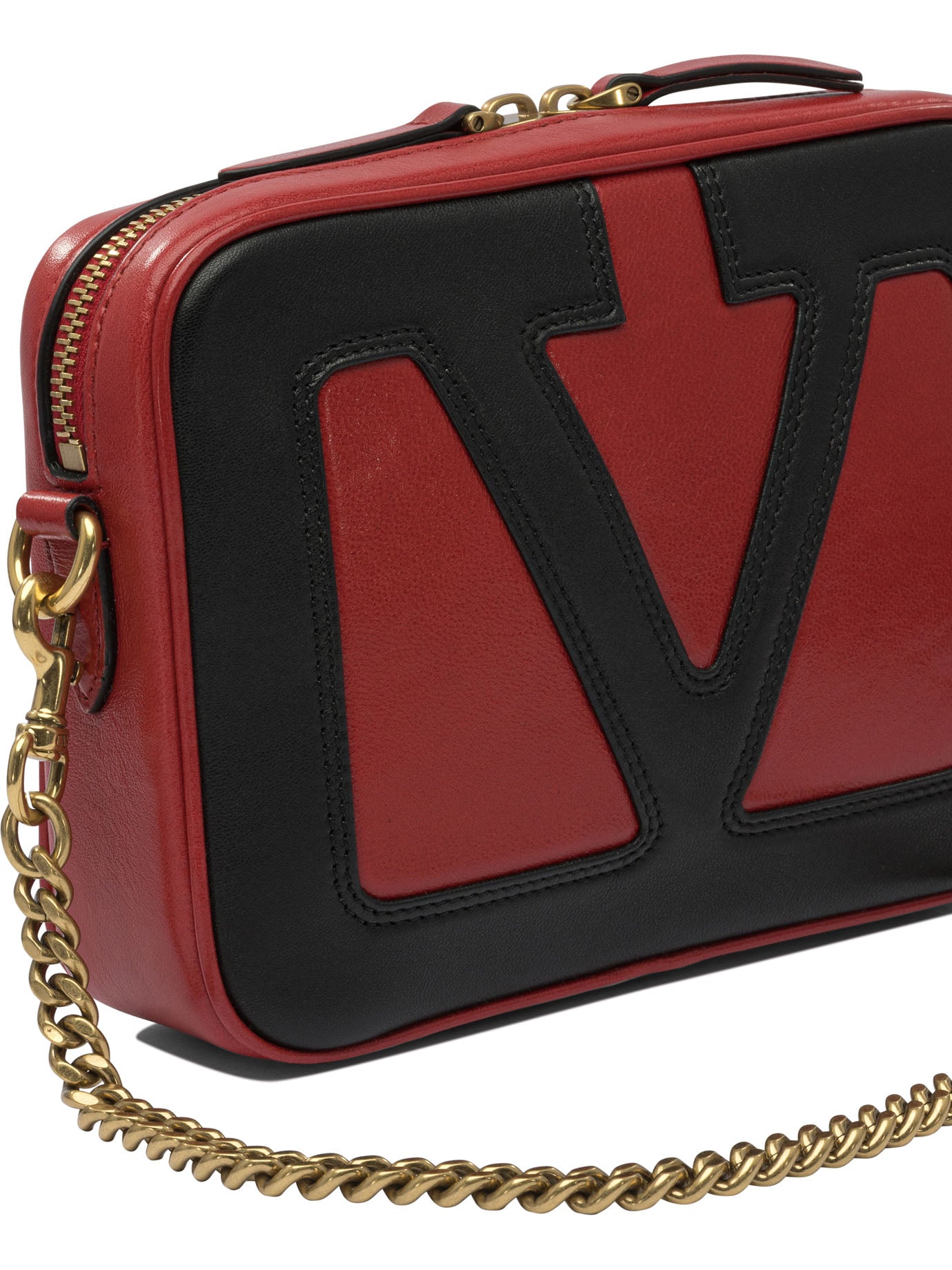RED LEATHER CROSSBODY BAG Valentino Garavani