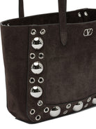 BROWN COWHIDE SHOULDER BAG Valentino Garavani