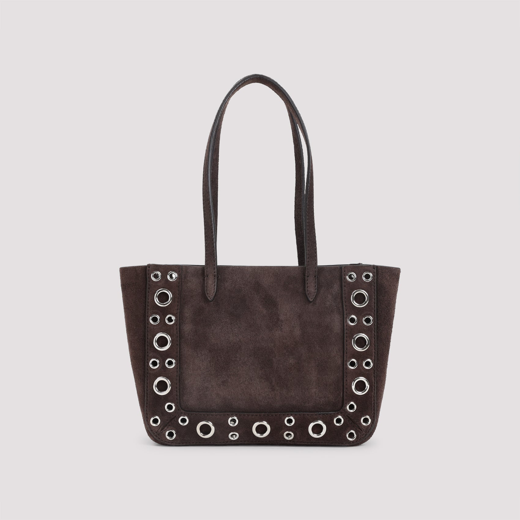 BROWN SUEDE NELLCÃ´TE SHOPPING BAG Valentino Garavani