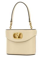 IVORY LEATHER VLOGO SIGNATURE BUCKET BAG Valentino Garavani