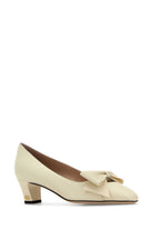 IVORY LEATHER BOWOW PUMPS Valentino Garavani WHITE 40