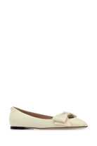 IVORY LEATHER BOWOW BALLERINAS Valentino Garavani