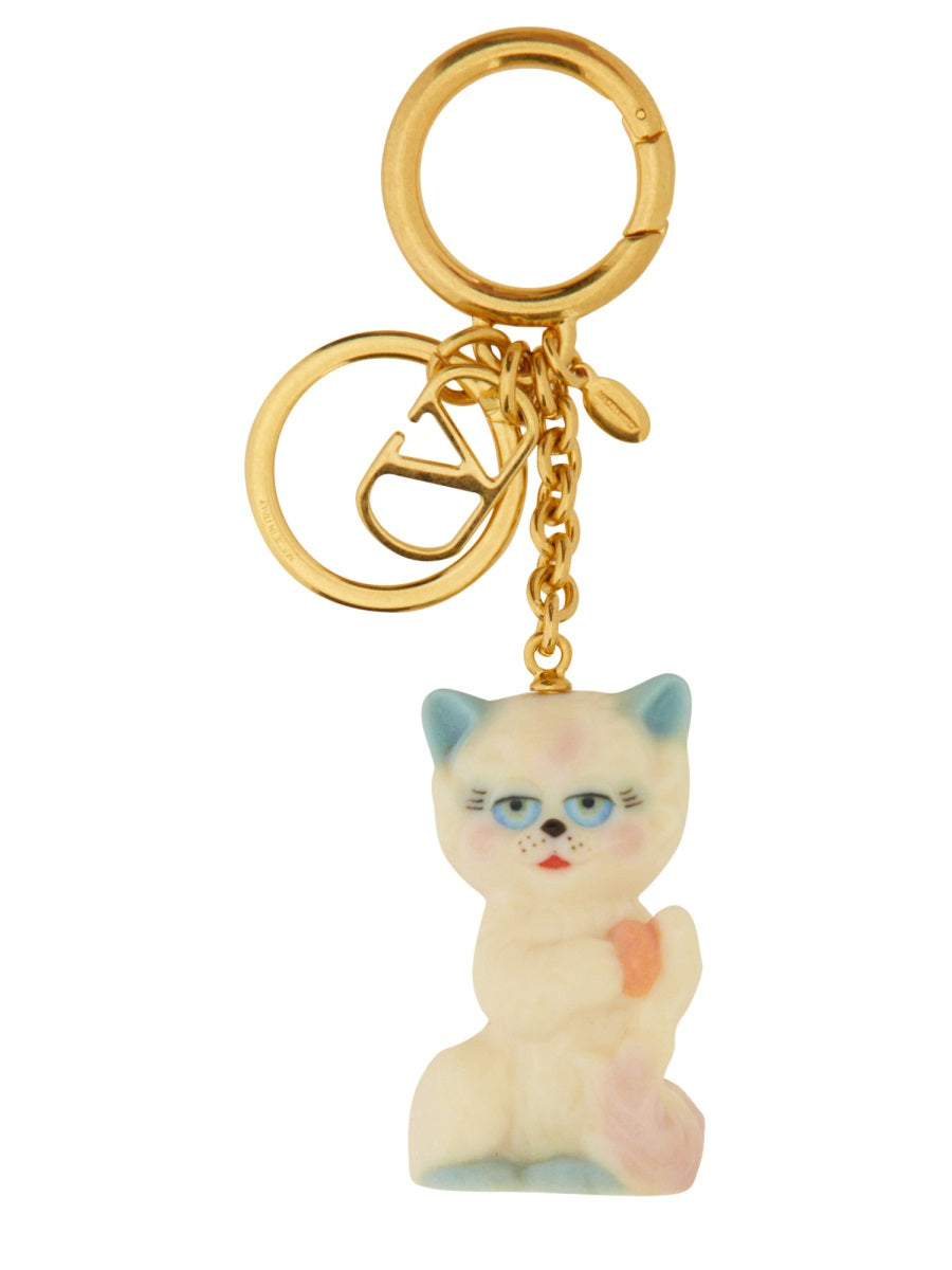 PORTACIAVE LE CHAT DE LA MAISON Valentino Garavani MULTICOLOUR UNI