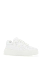WHITE NAPPA LEATHER ONE STUD XL SNEAKERS Valentino Garavani