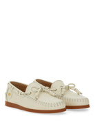 IVORY LEATHER LOAFERS Valentino Garavani
