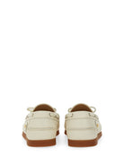 IVORY LEATHER LOAFERS Valentino Garavani
