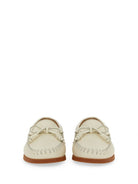 IVORY LEATHER LOAFERS Valentino Garavani