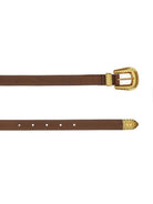 BROWN LEATHER BELTS Valentino Garavani