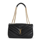 LOULOU MEDIUM BAG IN MATELASSÉ LAMBSKIN Saint Laurent BLACK UNICA