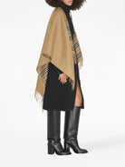 CAMEL WOOL CAPE Burberry