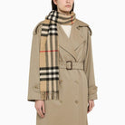 CHECKED CASHMERE SCARF Burberry