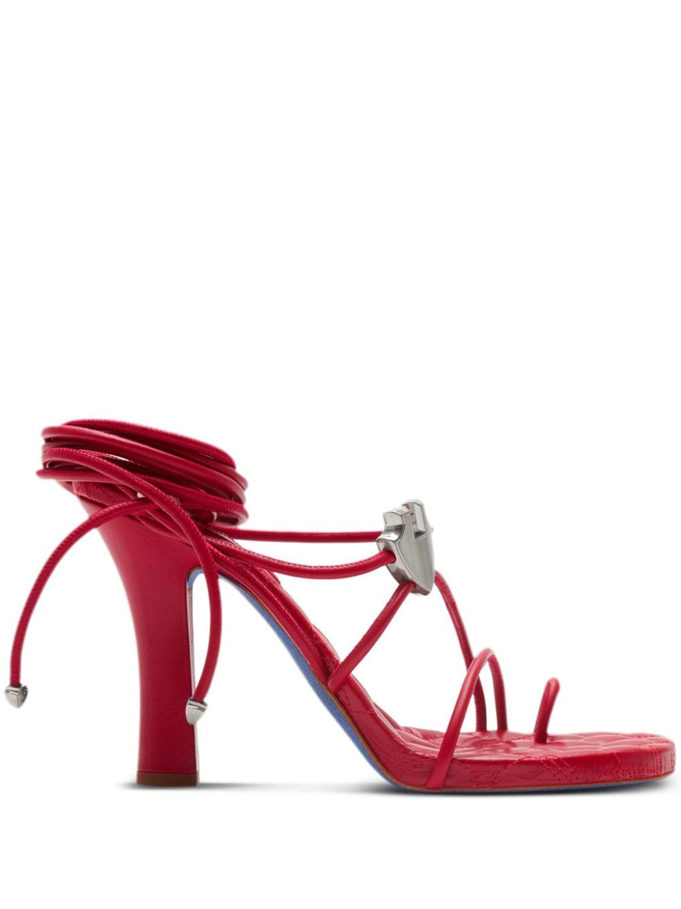 RED LEATHER SANDALS Burberry RED 40