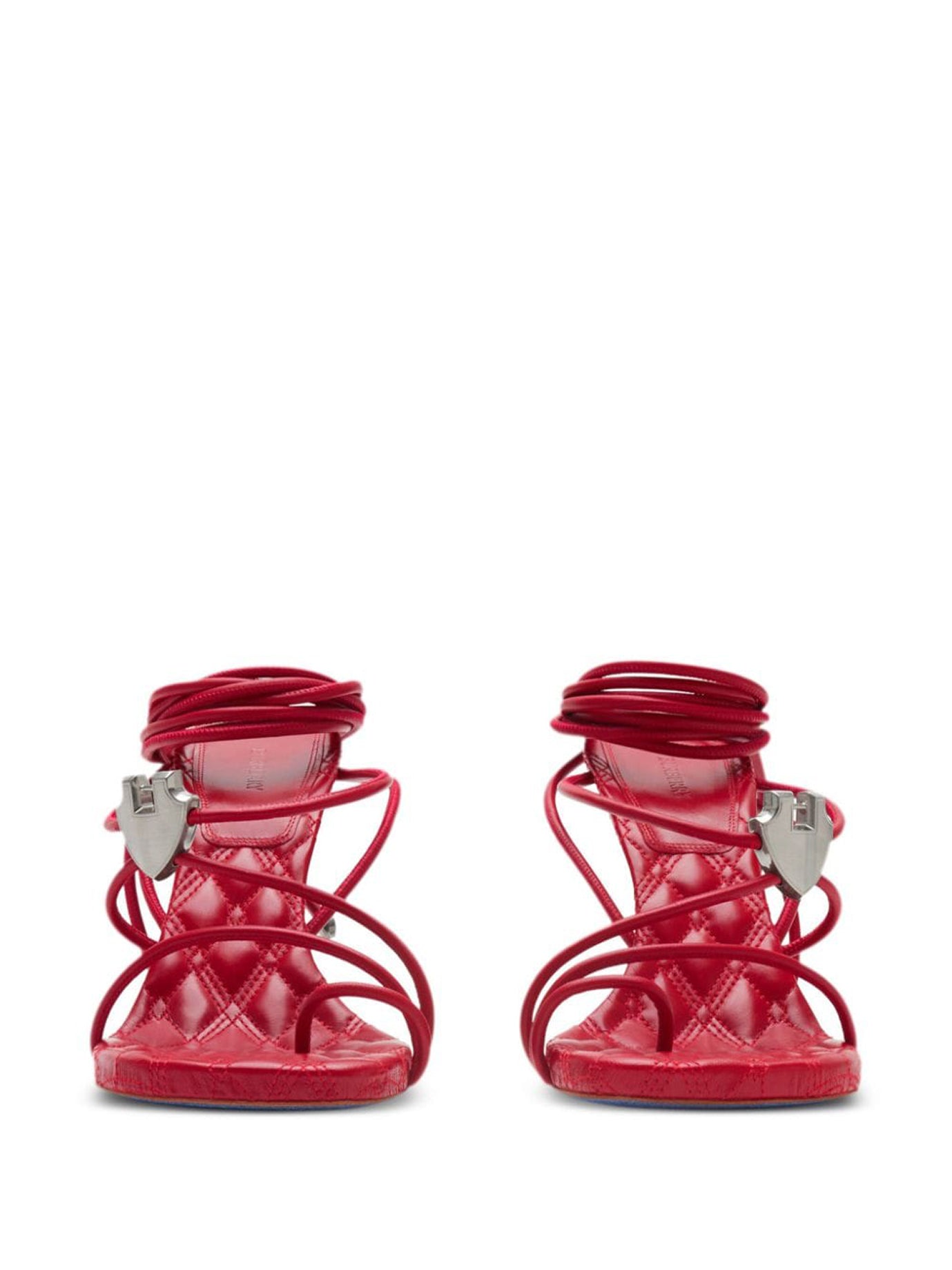 RED LEATHER SANDALS Burberry