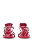 RED LEATHER SANDALS Burberry