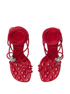 RED LEATHER SANDALS Burberry