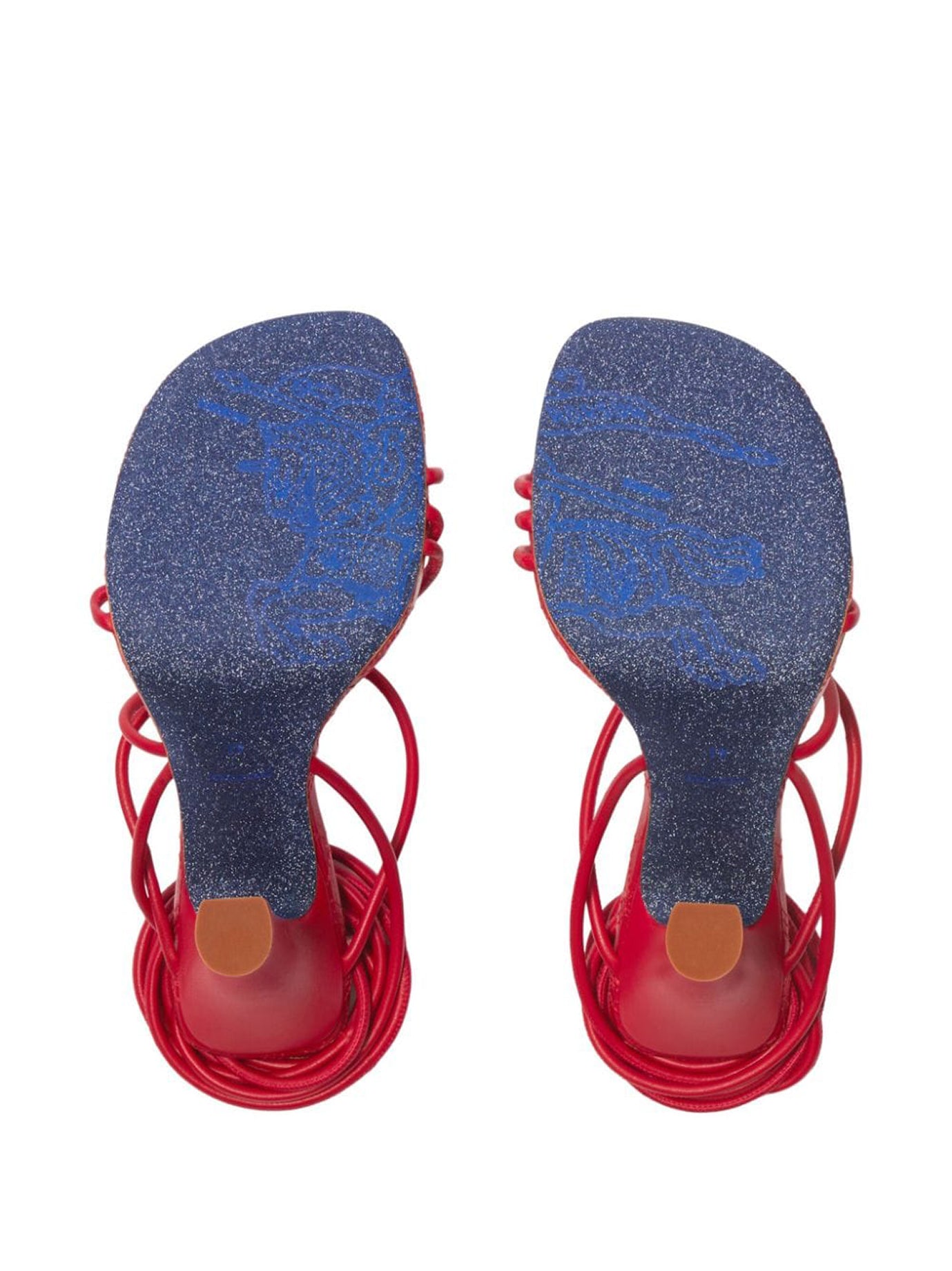 RED LEATHER SANDALS Burberry