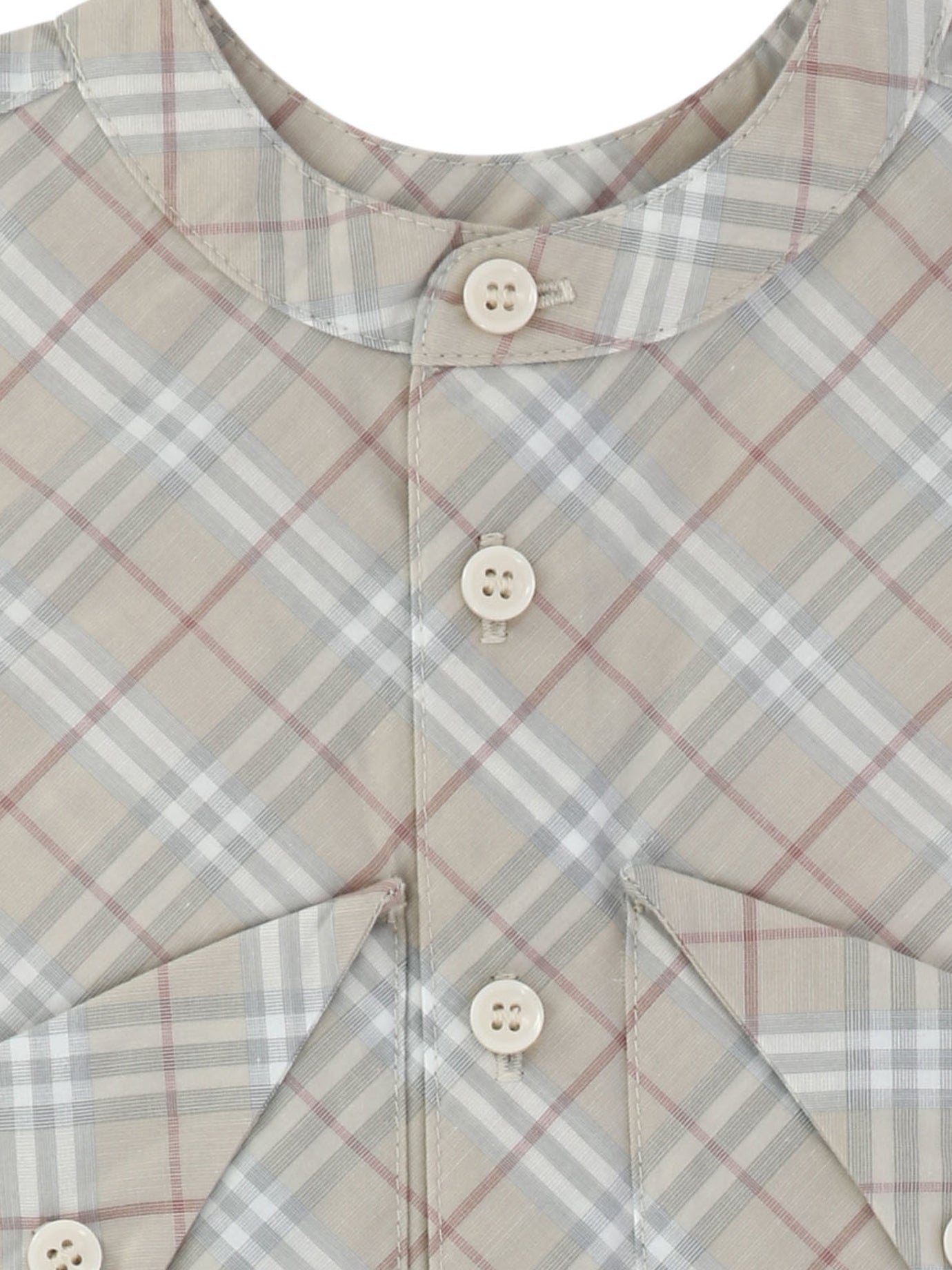 CHECK COTTON PLAYSUIT BURBERRY KIDS