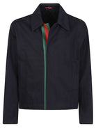 MIDNIGHT BLUE GABARDINE JACKET Gucci BLACK 50