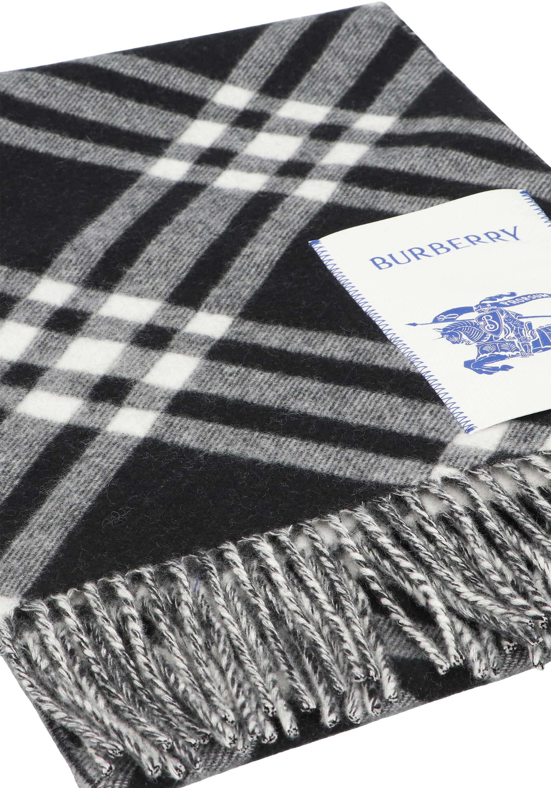 CHECKED CASHMERE SCARF Burberry