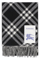 CHECKED CASHMERE SCARF Burberry black TU