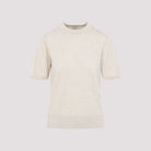 NUDE & NEUTRALS WOOL T-SHIRT Burberry