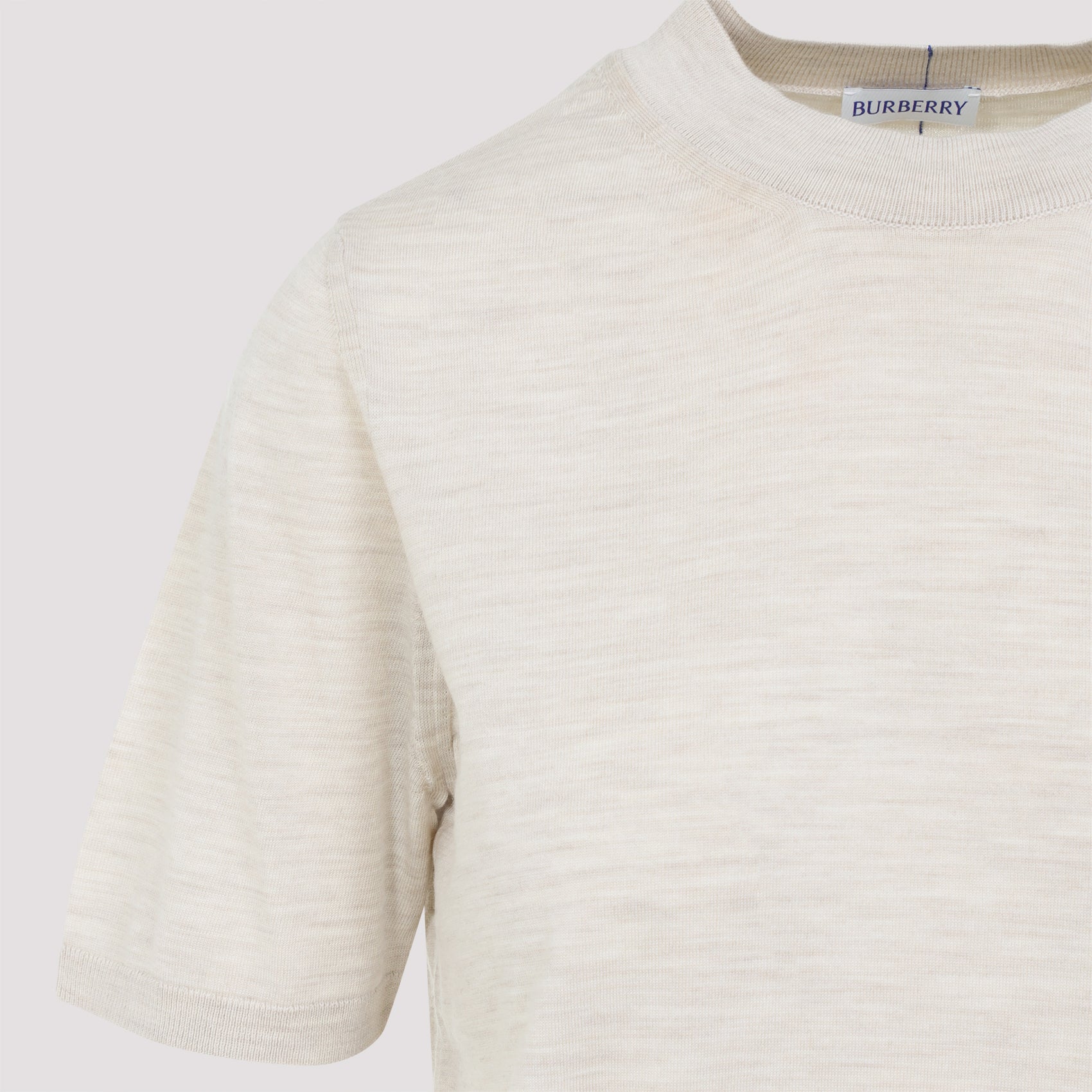 NUDE & NEUTRALS WOOL T-SHIRT Burberry
