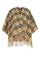 EMBROIDERED WOOL BLEND CAPE Burberry CHECKED TU