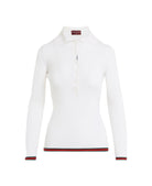 CASHMERE AND SILK POLO SHIRT Gucci WHITE S