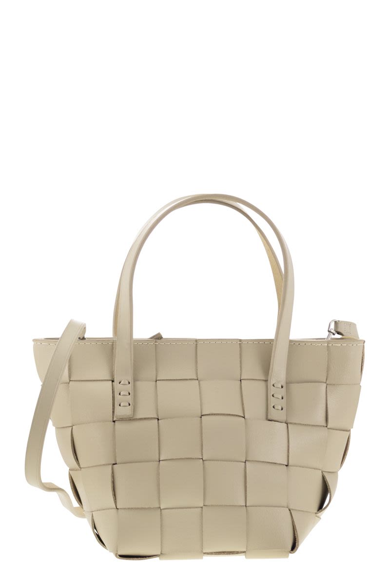 JAPAN MINI - WOVEN LEATHER BAG Dragon PEARL ONE SIZE