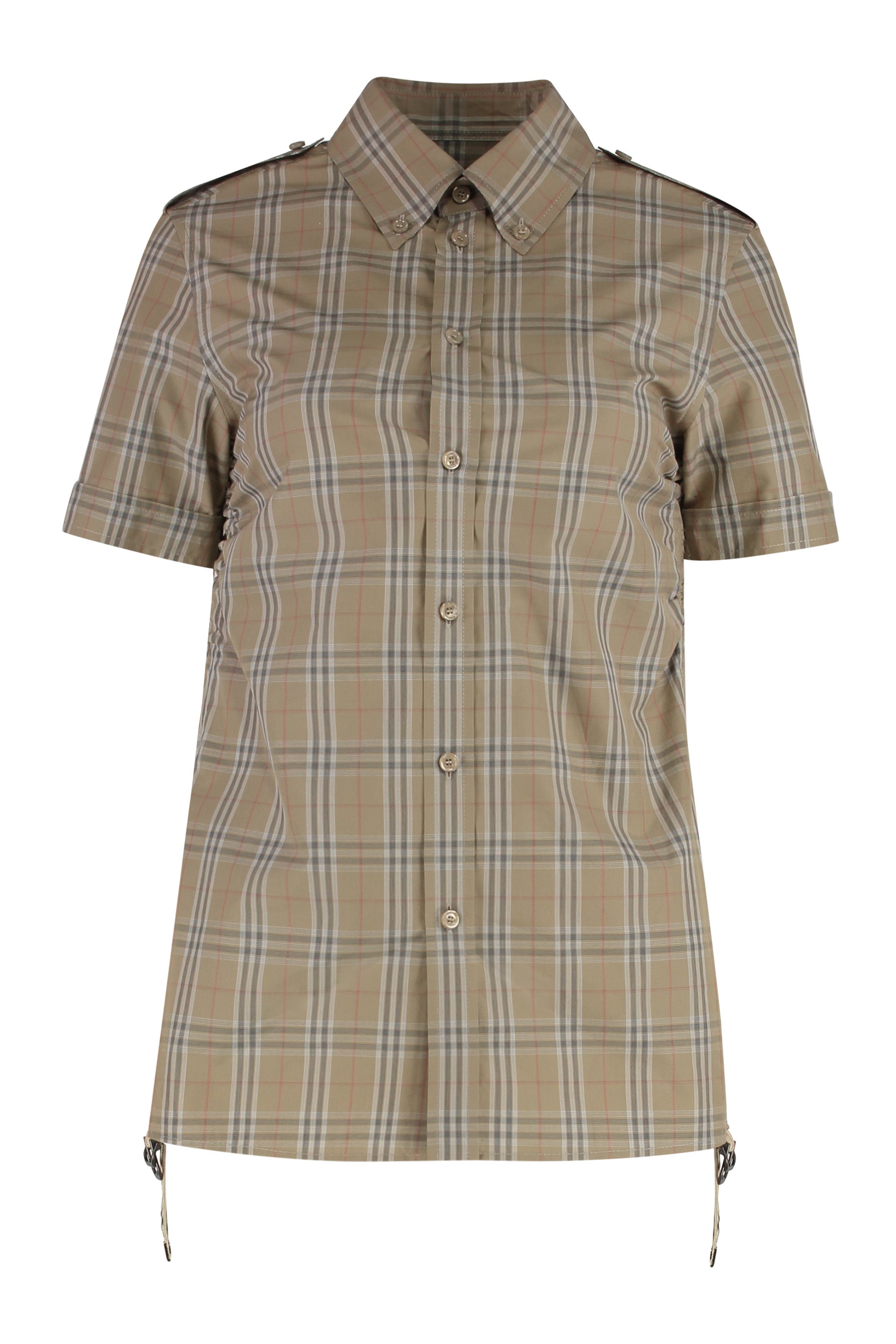 CHECKED COTTON SHIRT Burberry Beige 6