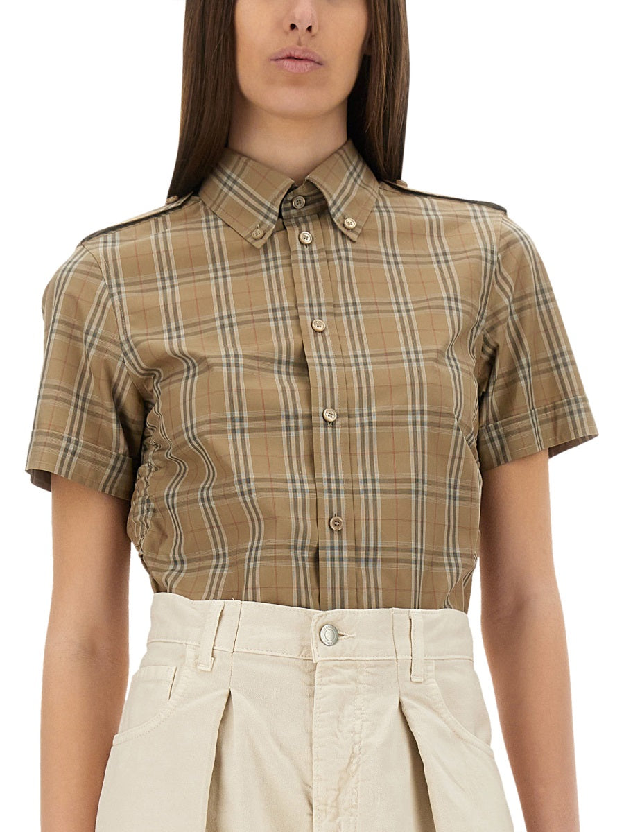 EMBROIDERED POPLIN SHIRT Burberry