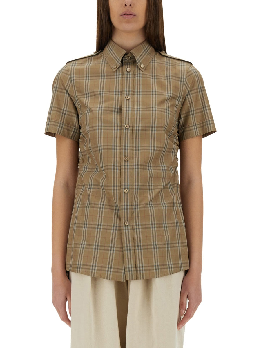EMBROIDERED POPLIN SHIRT Burberry CHECKED 8