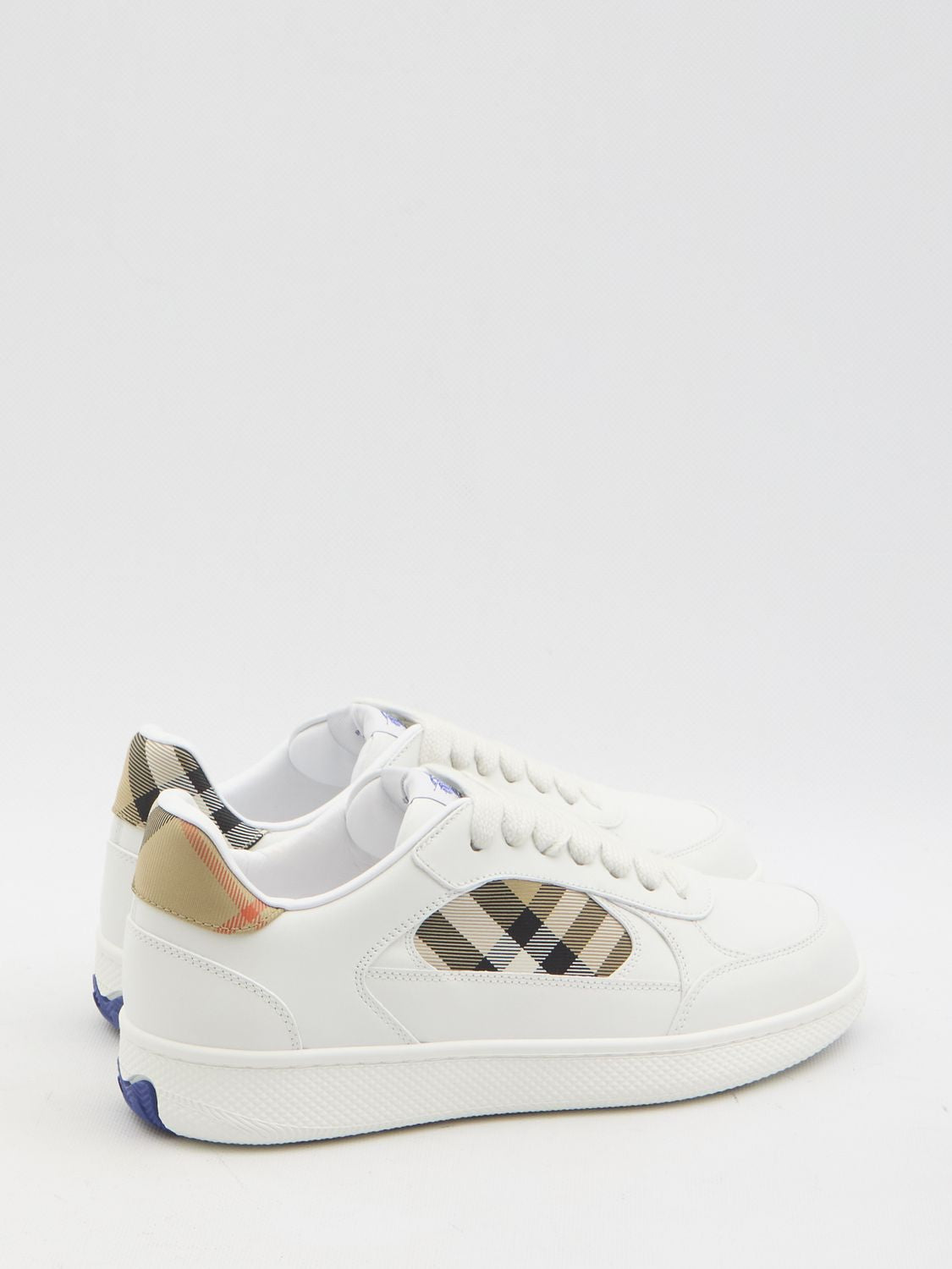 WHITE LEATHER SNEAKERS Burberry