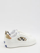 WHITE LEATHER SNEAKERS Burberry