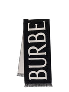 BLACK WOOL SCARF Burberry BLACK TU