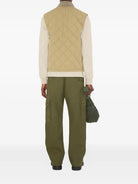 KHAKI COTTON SLEEVELESS JACKET Burberry