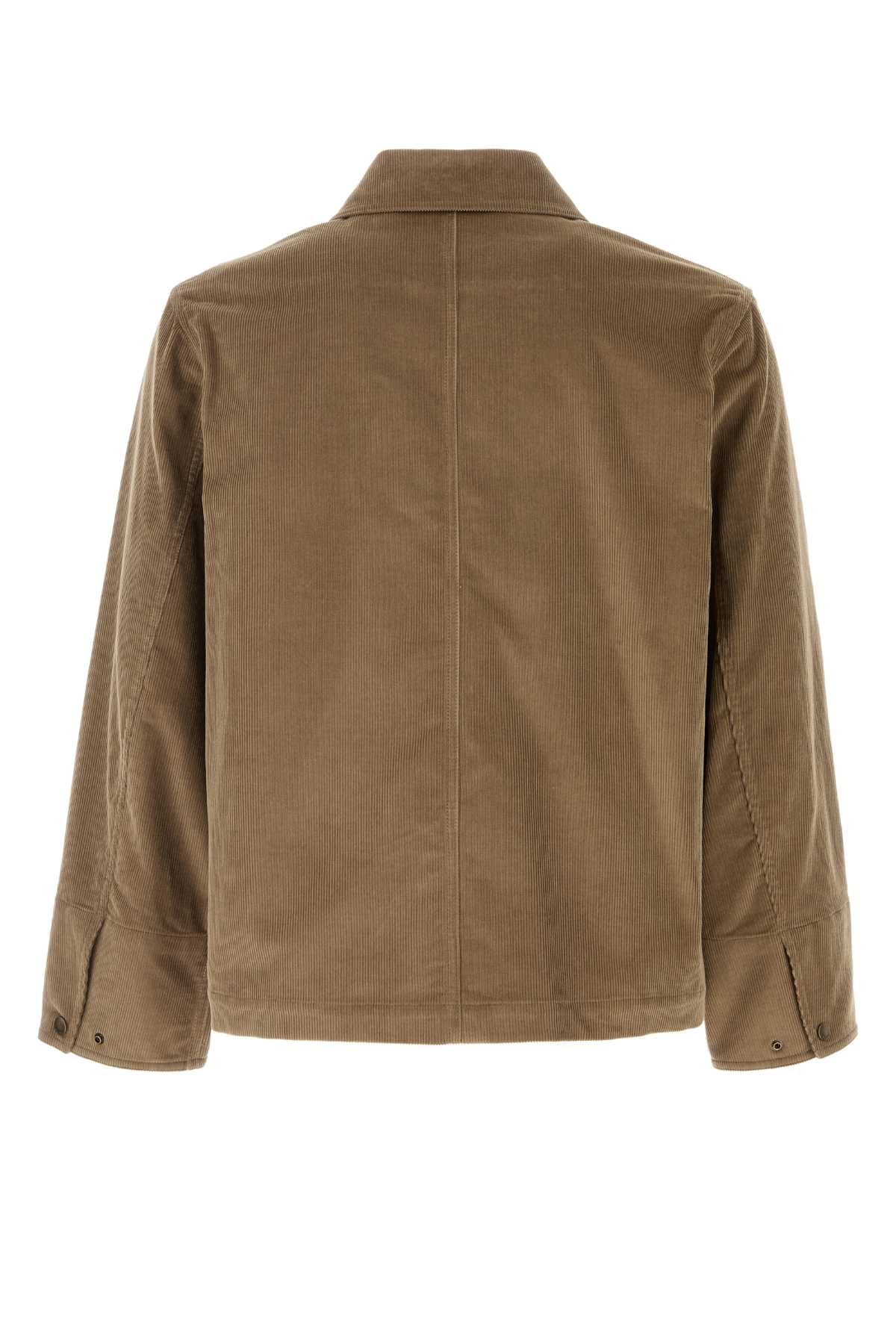 KHAKI CORDUROY JACKET Burberry