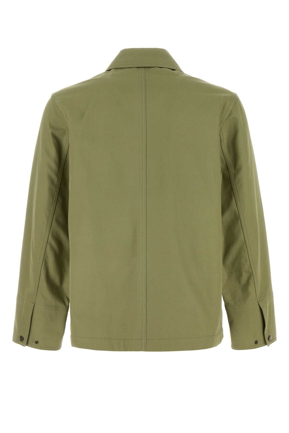 GREEN COTTON JACKET Burberry