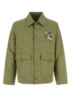 GREEN COTTON JACKET Burberry GREEN M