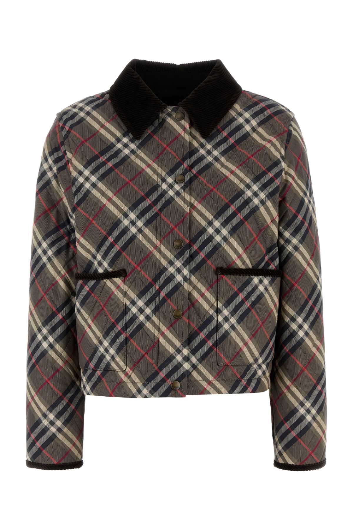 EMBROIDERED COTTON JACKET Burberry CHECKED XS
