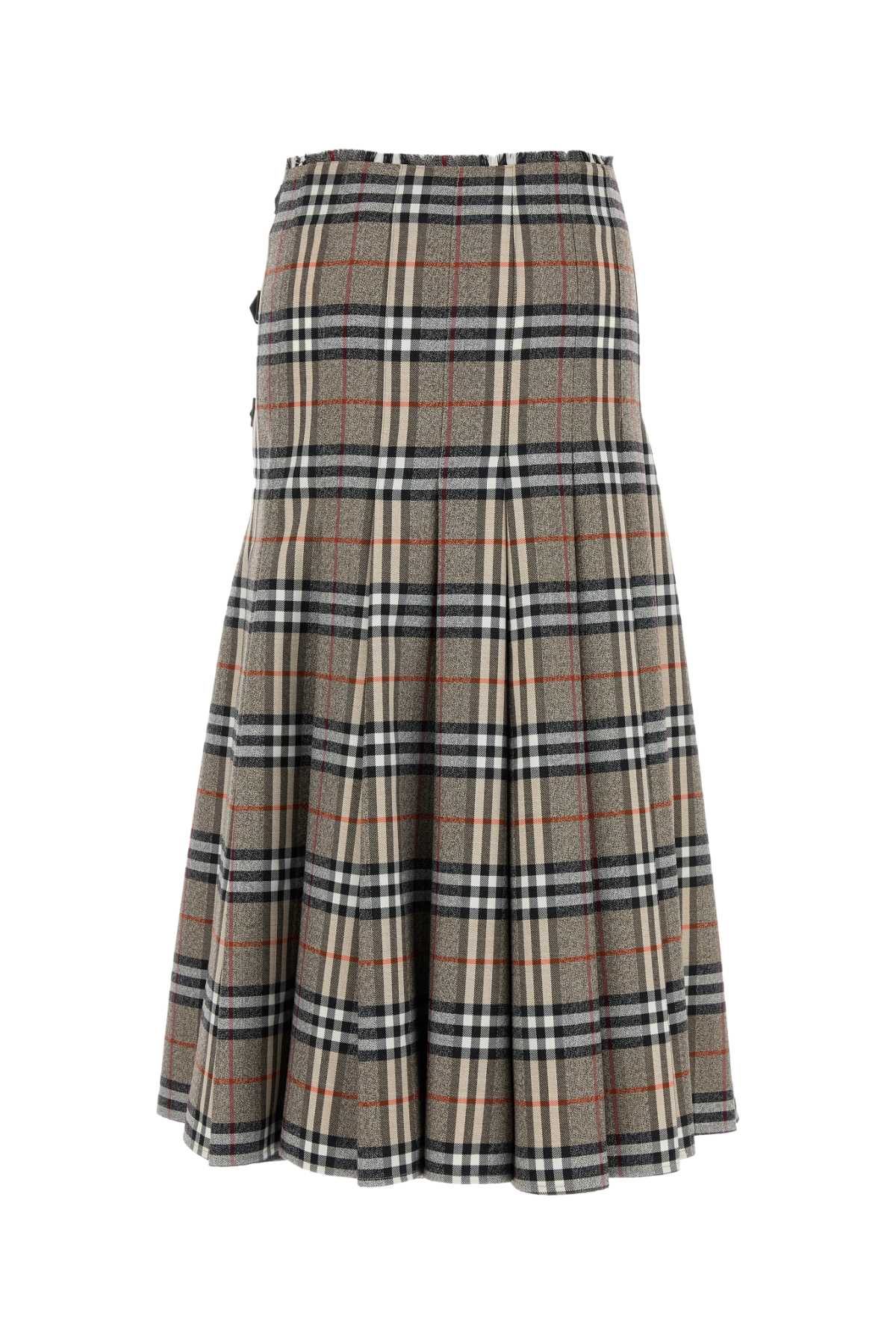 EMBROIDERED WOOL SKIRT Burberry