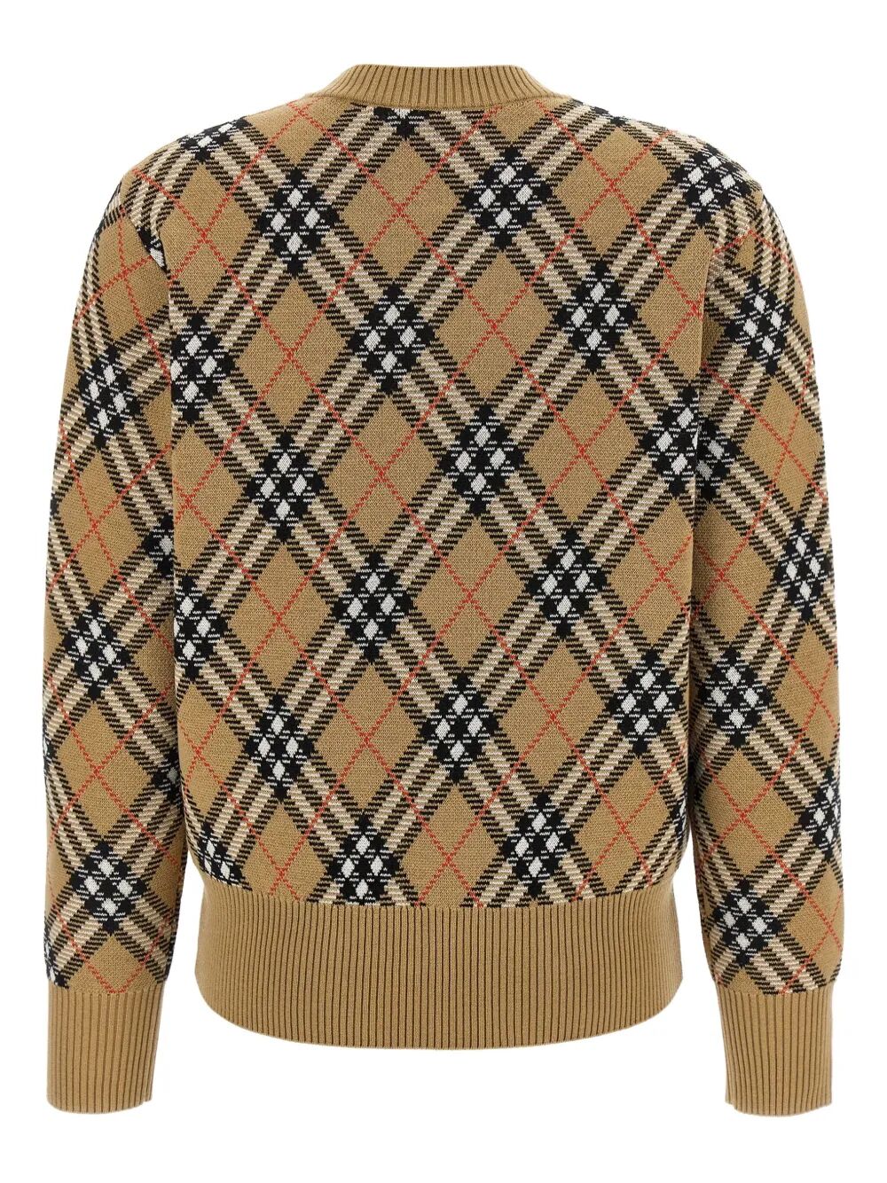 CHECK-PATTERN WOOL SWEATER Burberry