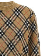 CHECK-PATTERN WOOL SWEATER Burberry