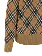 CHECK-PATTERN WOOL SWEATER Burberry
