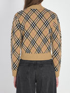 EMBROIDERED WOOL BLEND CARDIGAN Burberry