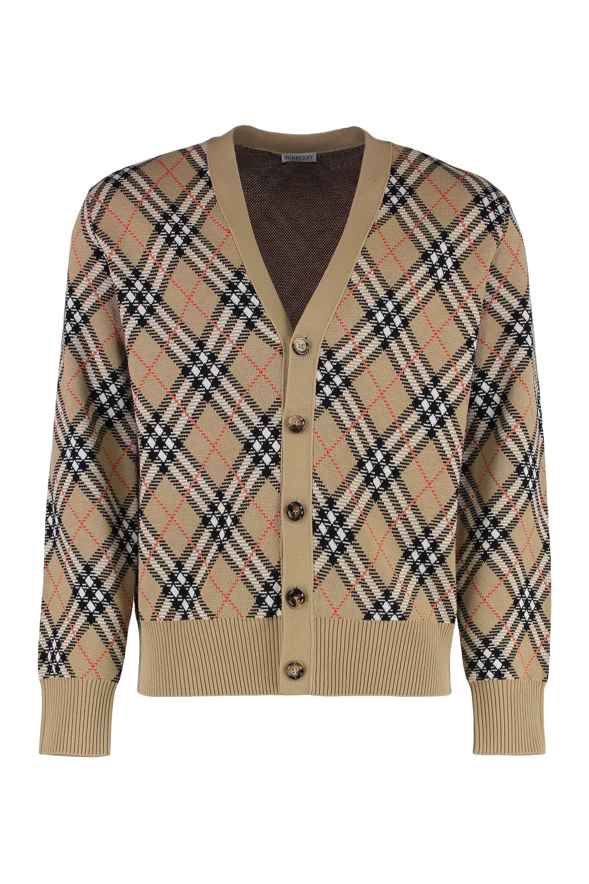 WOOL CARDIGAN Burberry Beige XS