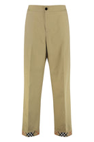 COTTON TROUSERS Burberry Beige 48